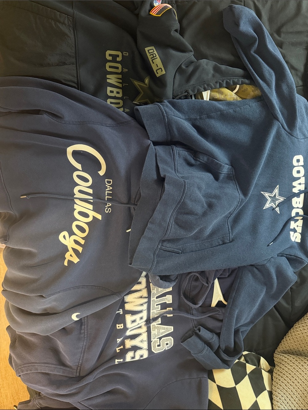 Nike Navy Blue Dallas Cowboys Zip-Up Jacket